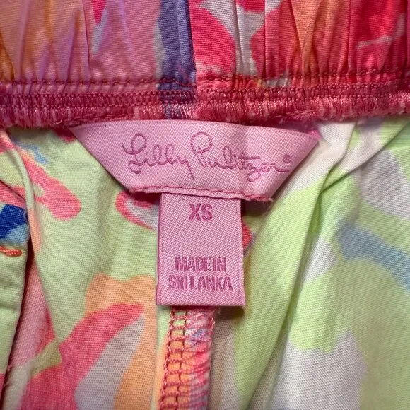 Lilly Pulitzer Pull On Shorts In Multi Playa Hermosa XS