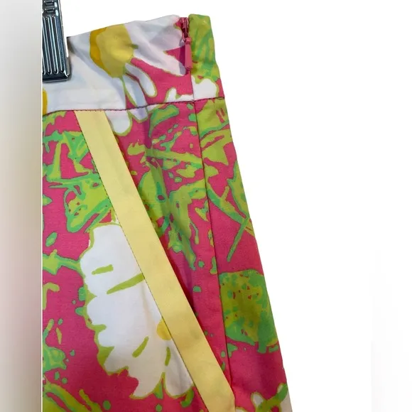 LILLY PULITZER Skort Pink/Yellow Floral Print - Size 14