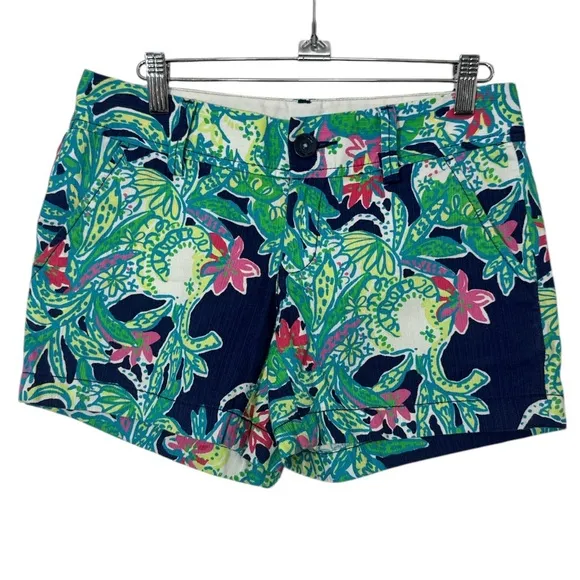 Lilly Pulitzer The Callahan Vibrant Color Shorts Size 2