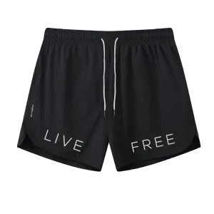Live Free Graphic Shorts