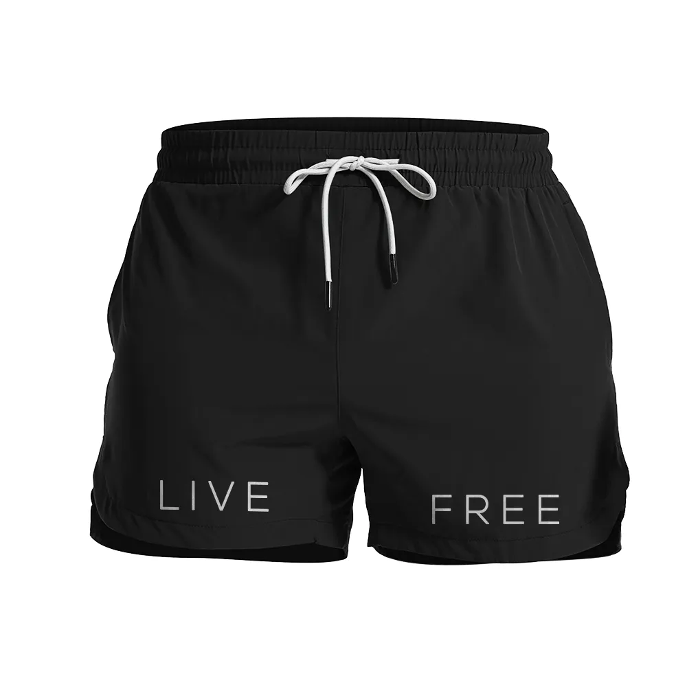 Live Free Graphic Shorts