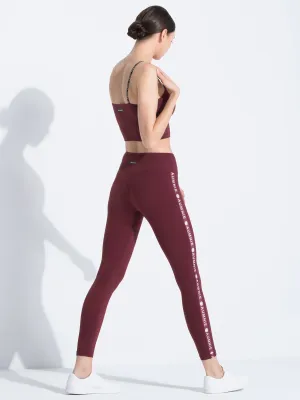 LOGO PANTS, BORDEAUX