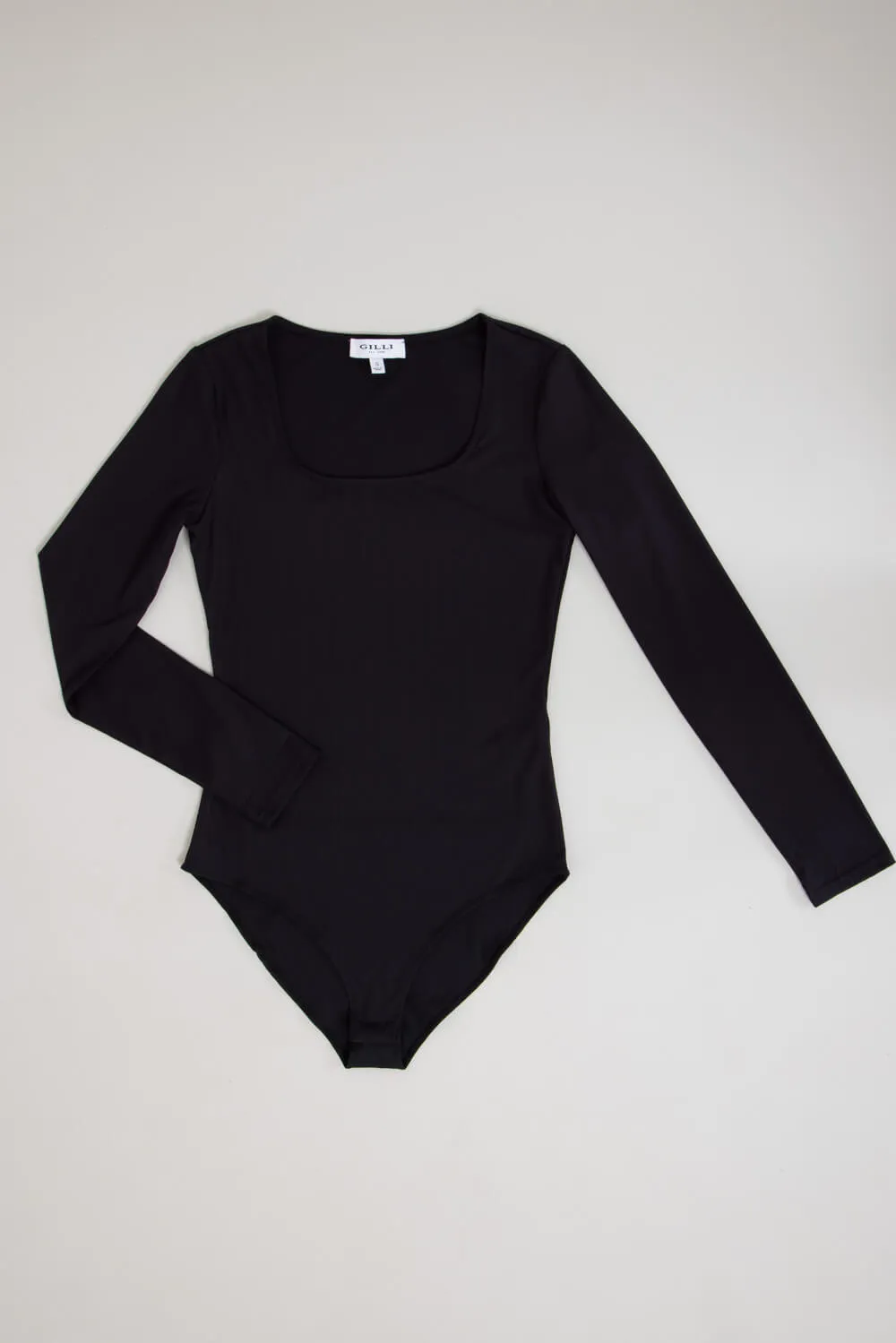 Long Sleeve Bodysuit for Women in Black | UT3067-BLACK