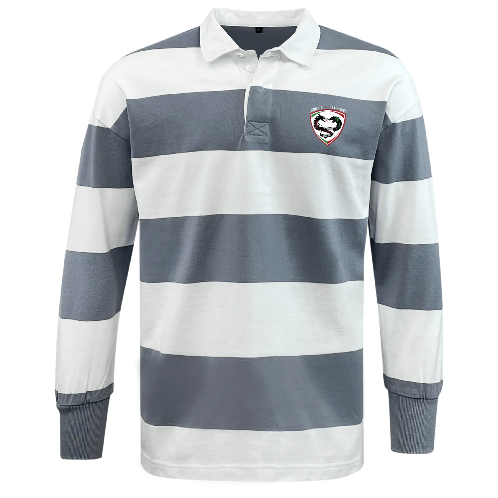 Loudoun Classic Long Sleeve Hooped Rugby Jersey
