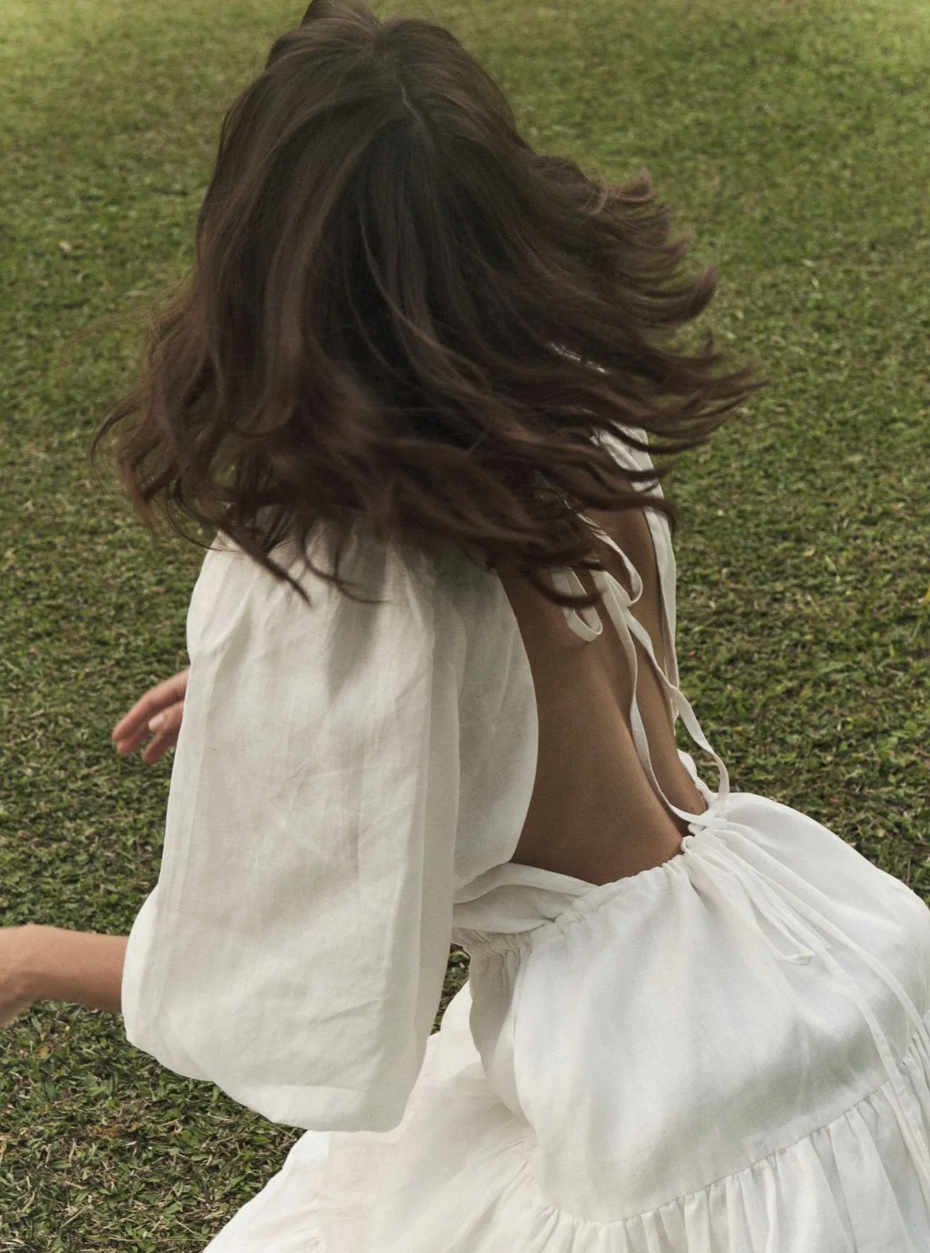 LOUISE Midi Dress in Off-White