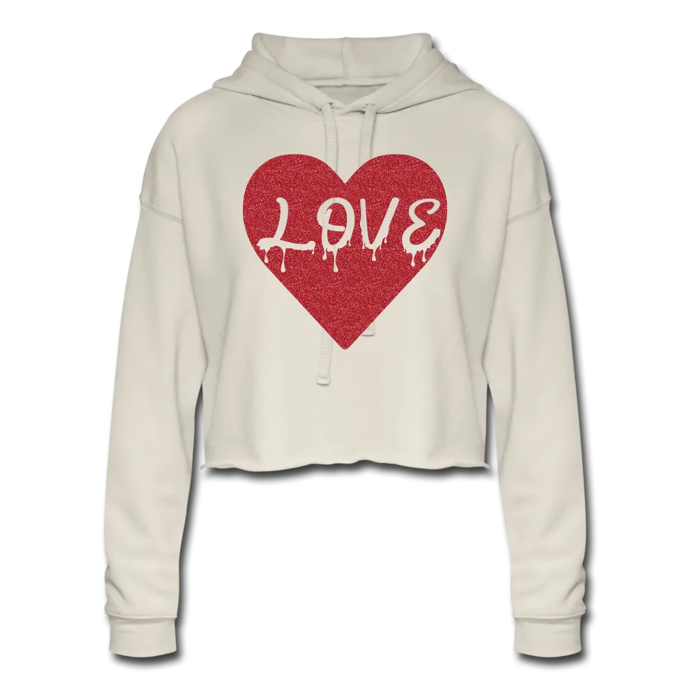 Love Women's Cropped Hoodie