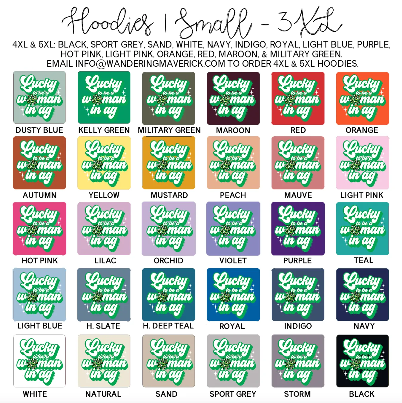 Lucky To Be A Woman In Ag Hoodie (S-3XL) Unisex - Multiple Colors!