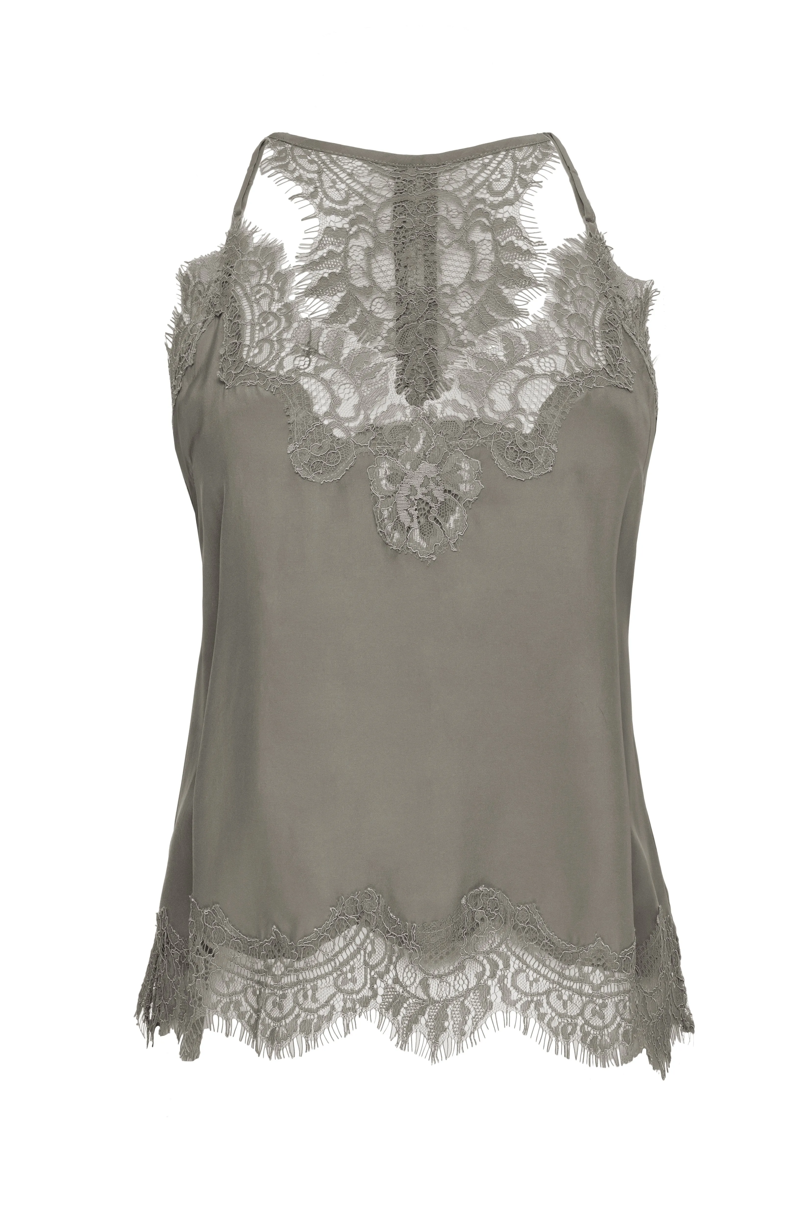 Lucy Crop Cami Chateau Grey