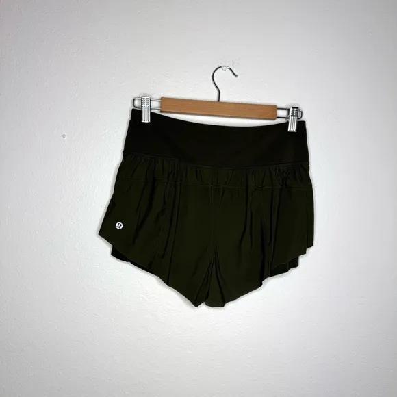 Lululemon Dark Olive Green 3.5&quot; Squad Goals Short