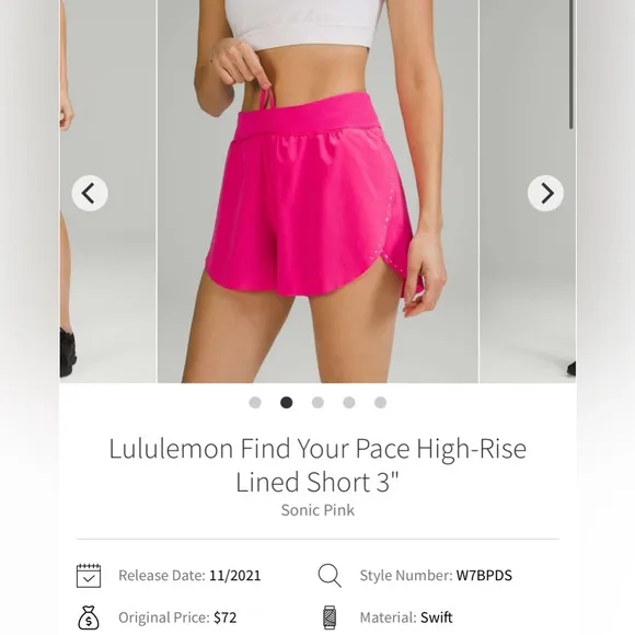 Lululemon Find Your Pace Shorts