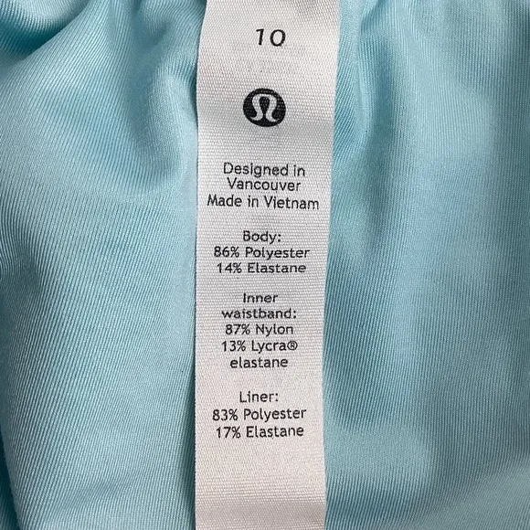 Lululemon Hotty Hot Athletic Shorts Turquoise