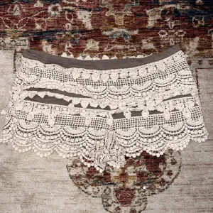 Lush Crochet Lace Mini Shorts Size Medium
