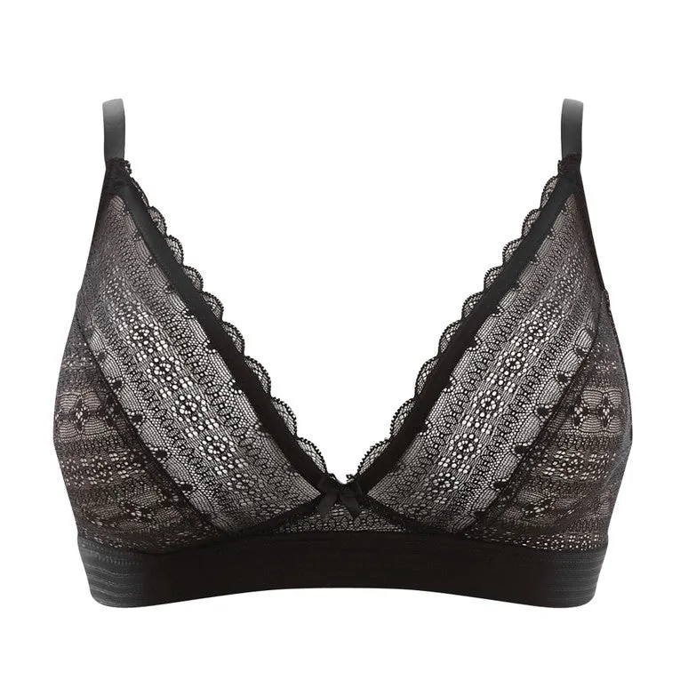 Lyzy Triangle Bra In Black - Panache