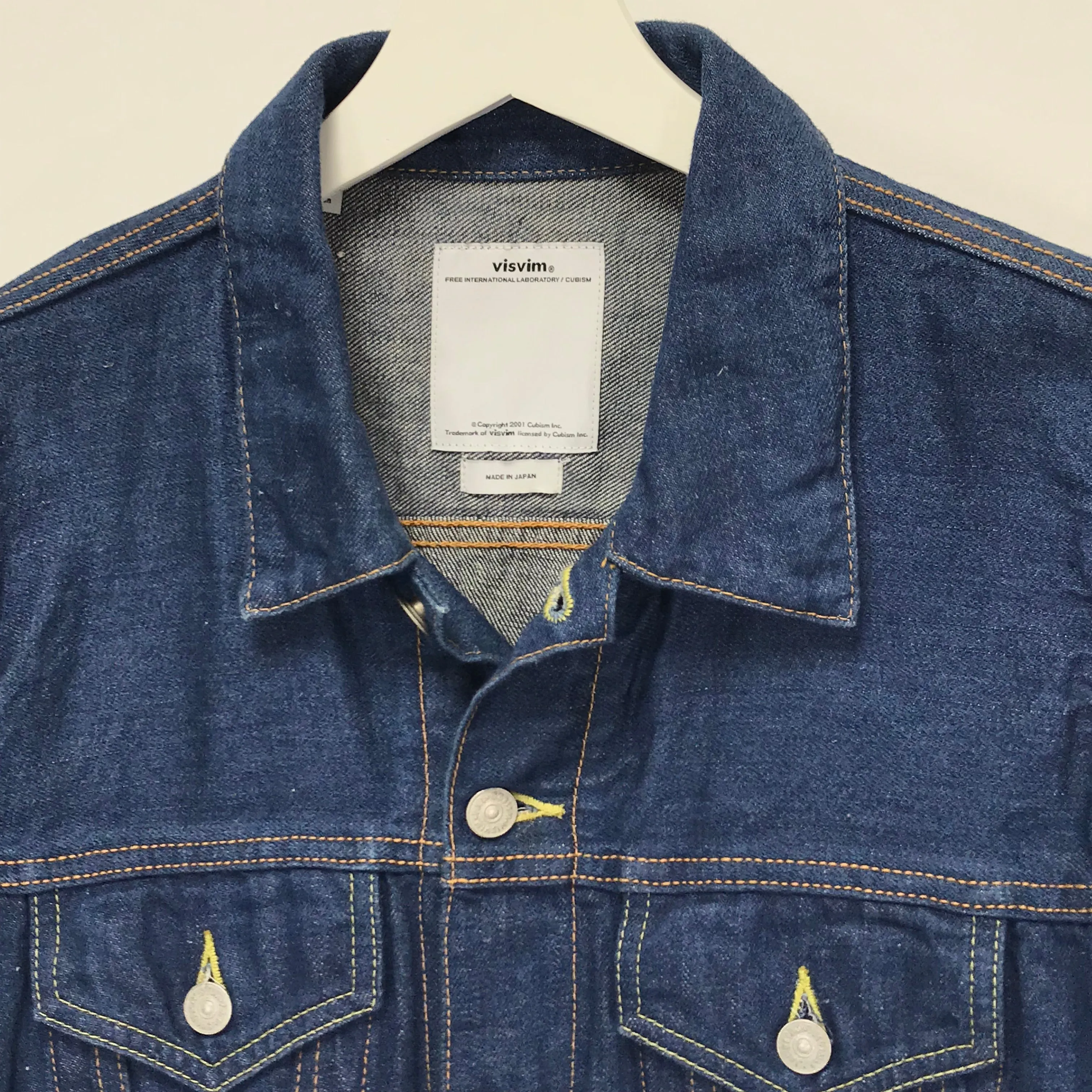 [M] Visvim 14SS Social Sculpture 103 Denim Jacket Cotton / Linen Indigo