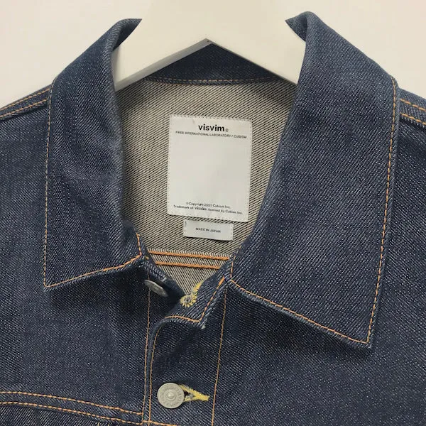 [M] Visvim Social 15SS Sculpture 103 Denim Jacket Unwashed V.F. Indigo