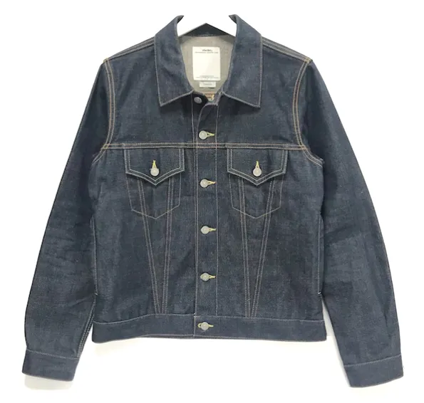[M] Visvim Social 15SS Sculpture 103 Denim Jacket Unwashed V.F. Indigo