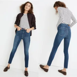 Madewell Jeans Womens Size 26 10 Inch High Rise Skinny Blue Denim Pants