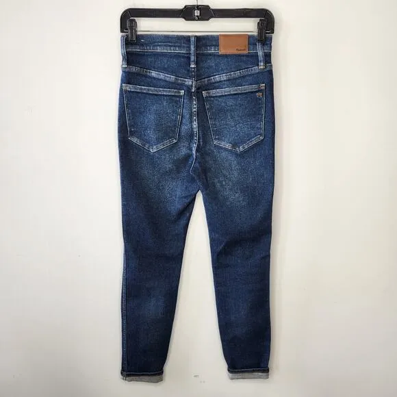 Madewell Jeans Womens Size 26 10 Inch High Rise Skinny Blue Denim Pants