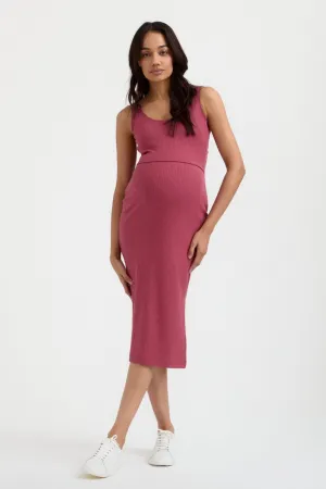 Maeve Rib Nursing Tank Dress