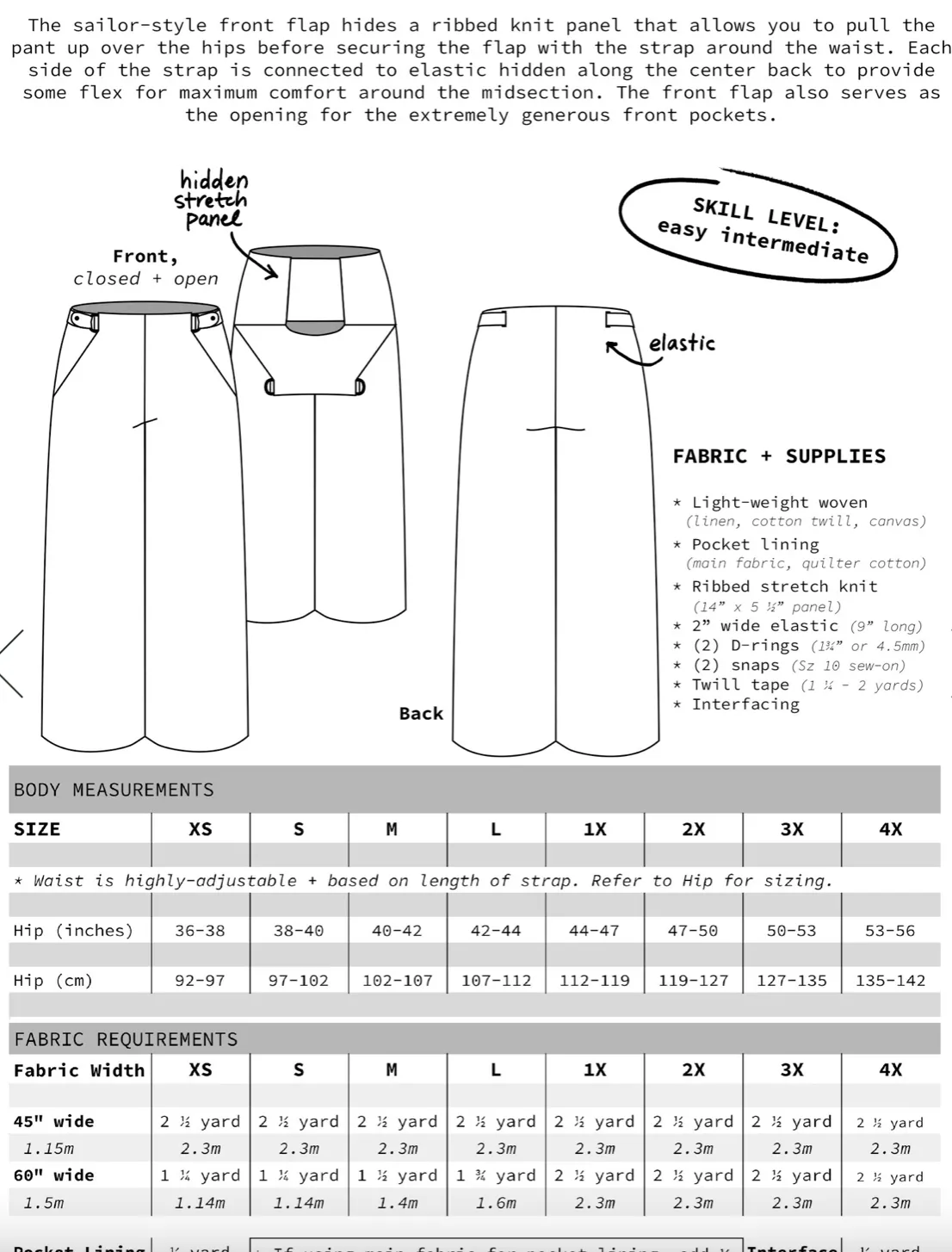 Magic Pants Pattern -- Ann Tilley Handmade