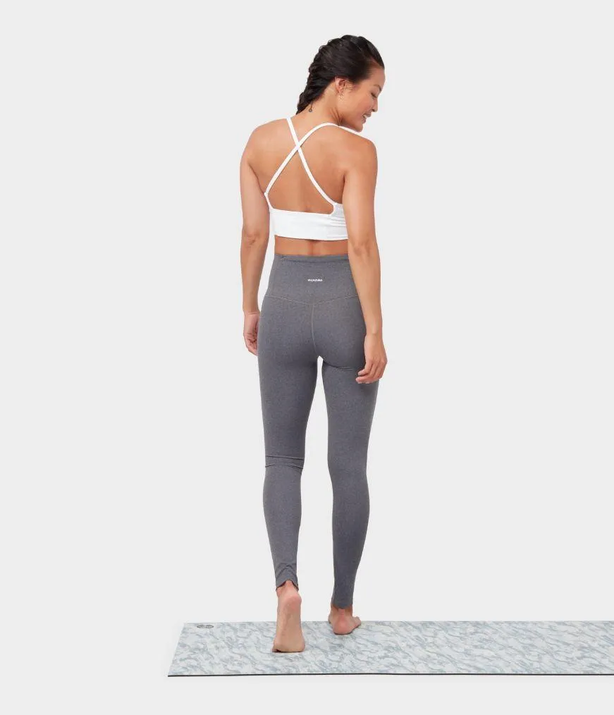 Manduka Apparel - Women's Essence Legging - Heathered Grey
