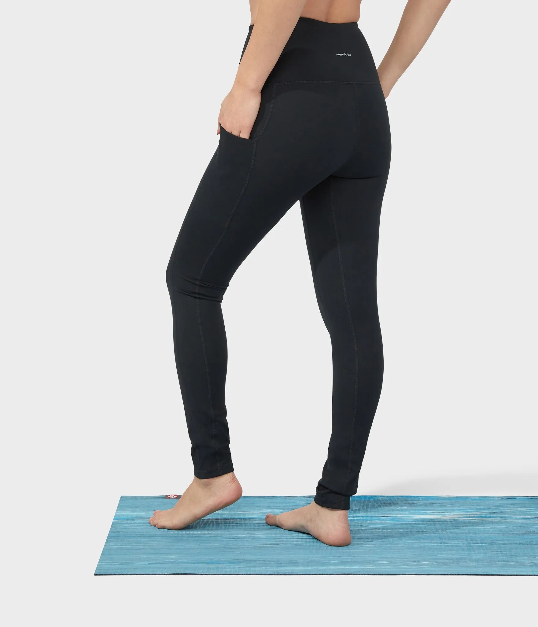 Manduka Apparel - Women's Performance Legging - High Rise W/Pocket - Black