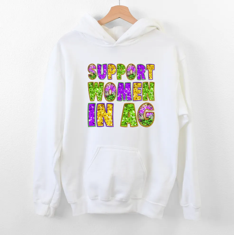 Mardi Gras Support Women In Ag Hoodie (S-3XL) Unisex - Multiple Colors!