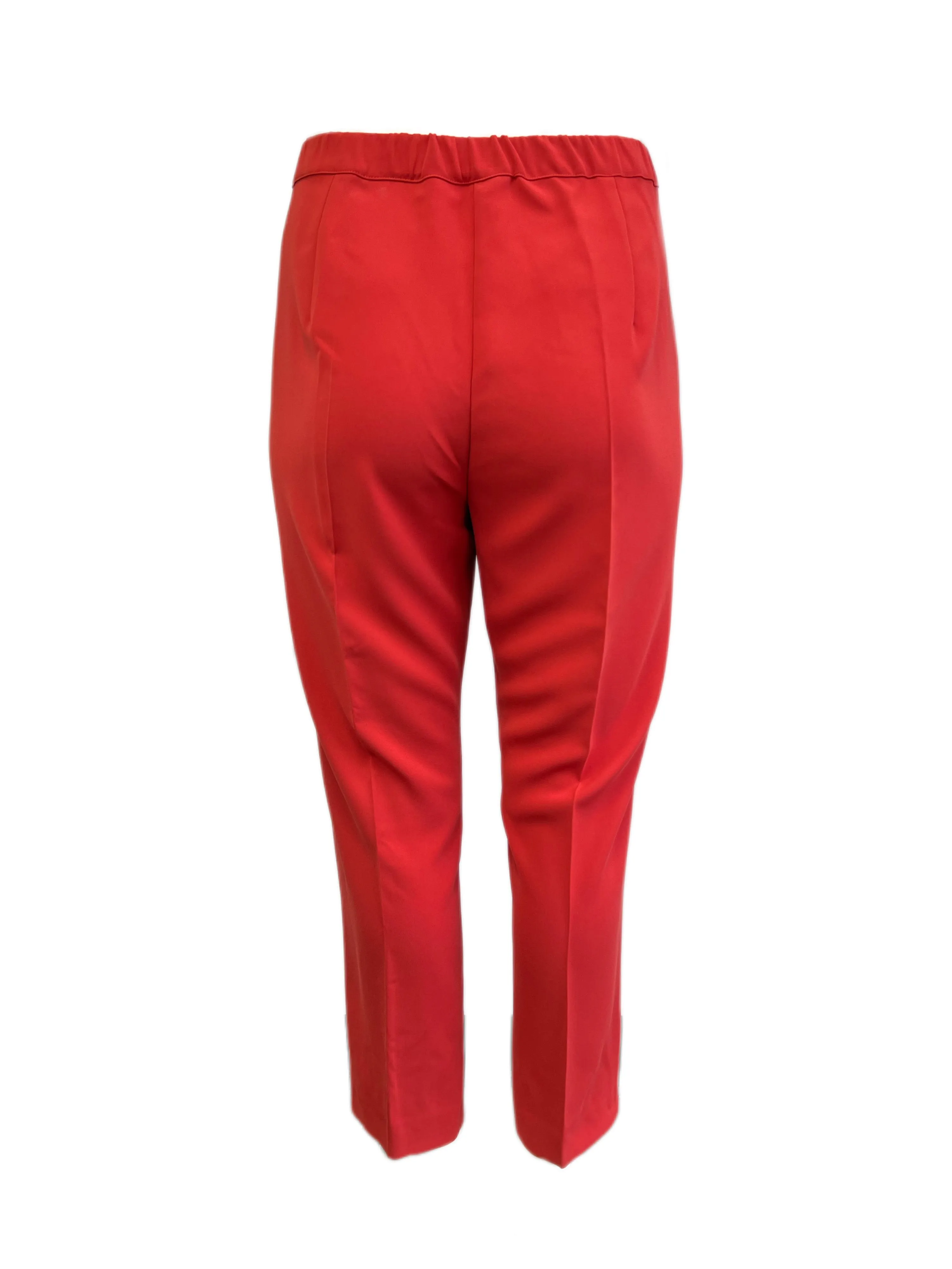 Marina Rinaldi Women's Red Ravel High Rise Slim Pants NWT