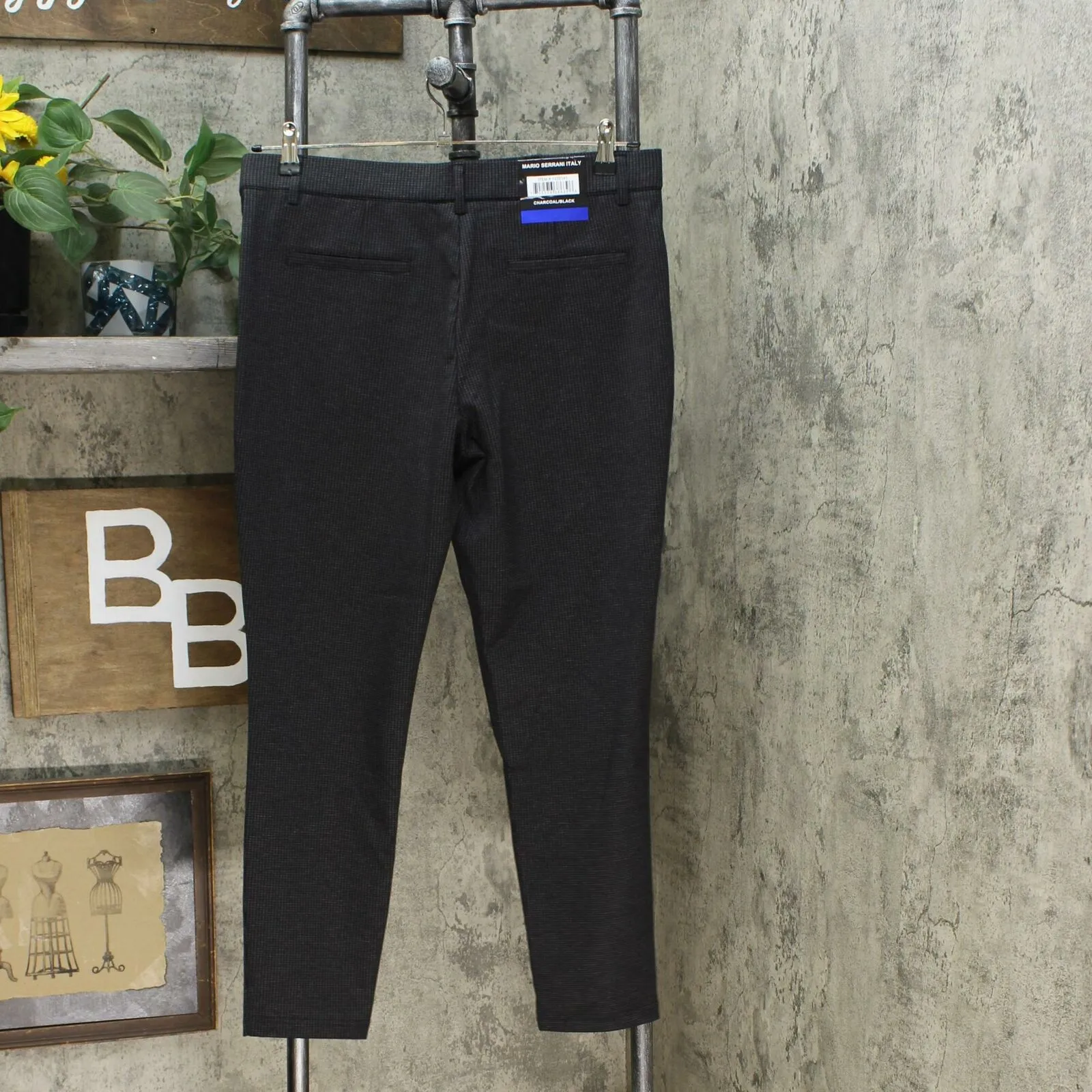Mario Serrani Women's Slimming Modern Fit High Compact Knit Pants