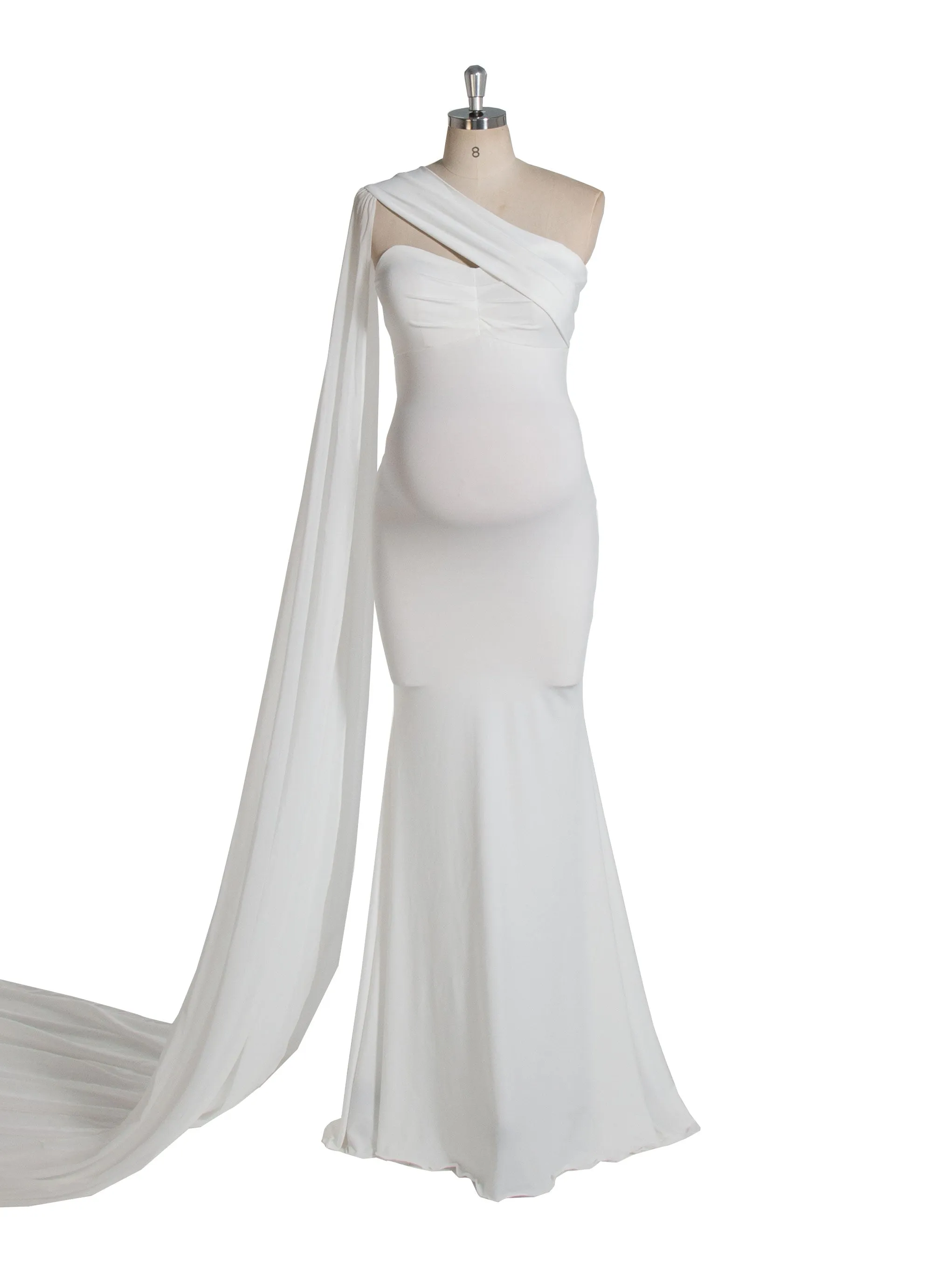 Maternity Fitted Mermaid Dress Baby Shower Gown  Maternity Dresses for Wedding YW240094