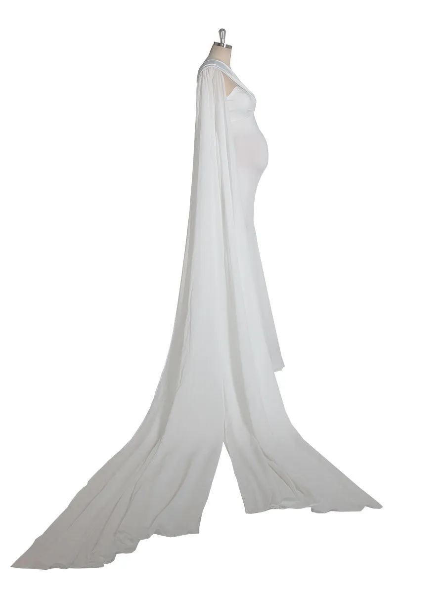 Maternity Fitted Mermaid Dress Baby Shower Gown  Maternity Dresses for Wedding YW240094