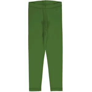 Maxomorra Solid Green Leggings Aw24