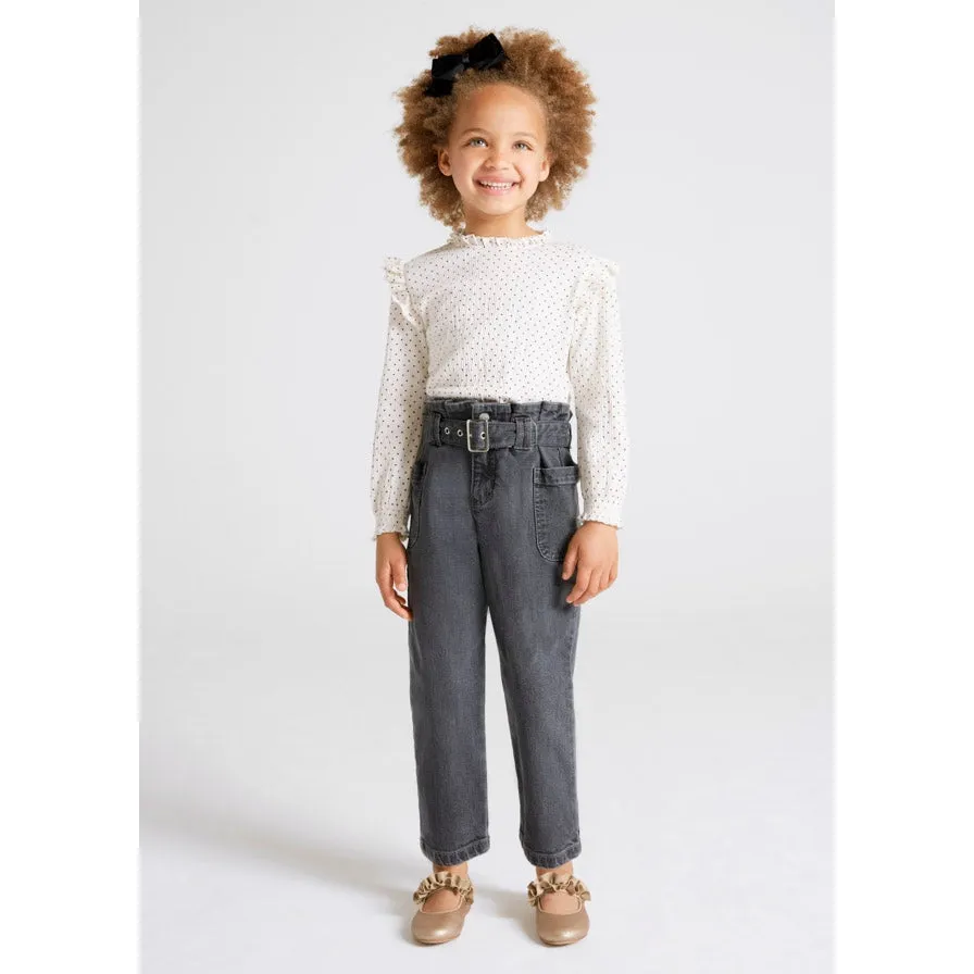 Mayoral Denim Pants - Gray