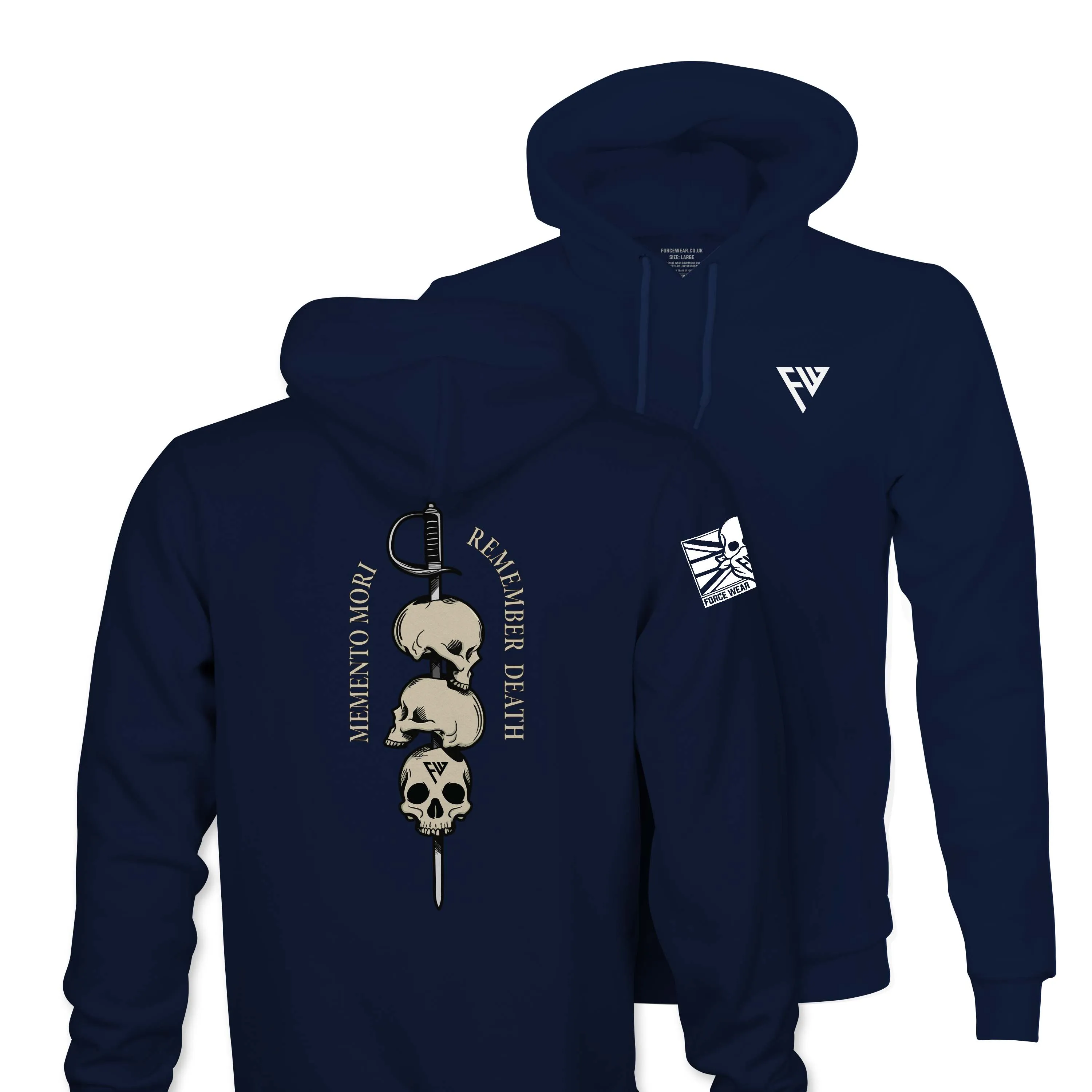 MEMENTO MORI TAG & BACK HOODIE