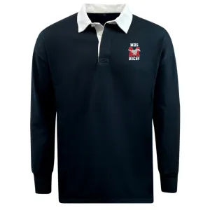 Memorial High School Classic Long Sleeve Solid Rugby Jersey