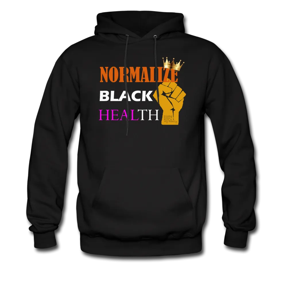Men's Let's Normalize Black Health Hoodie (Alternative Design)