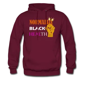 Men's Let's Normalize Black Health Hoodie (Alternative Design)