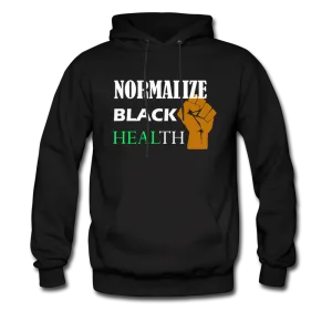 Men's Normalize Black Health Hoodie