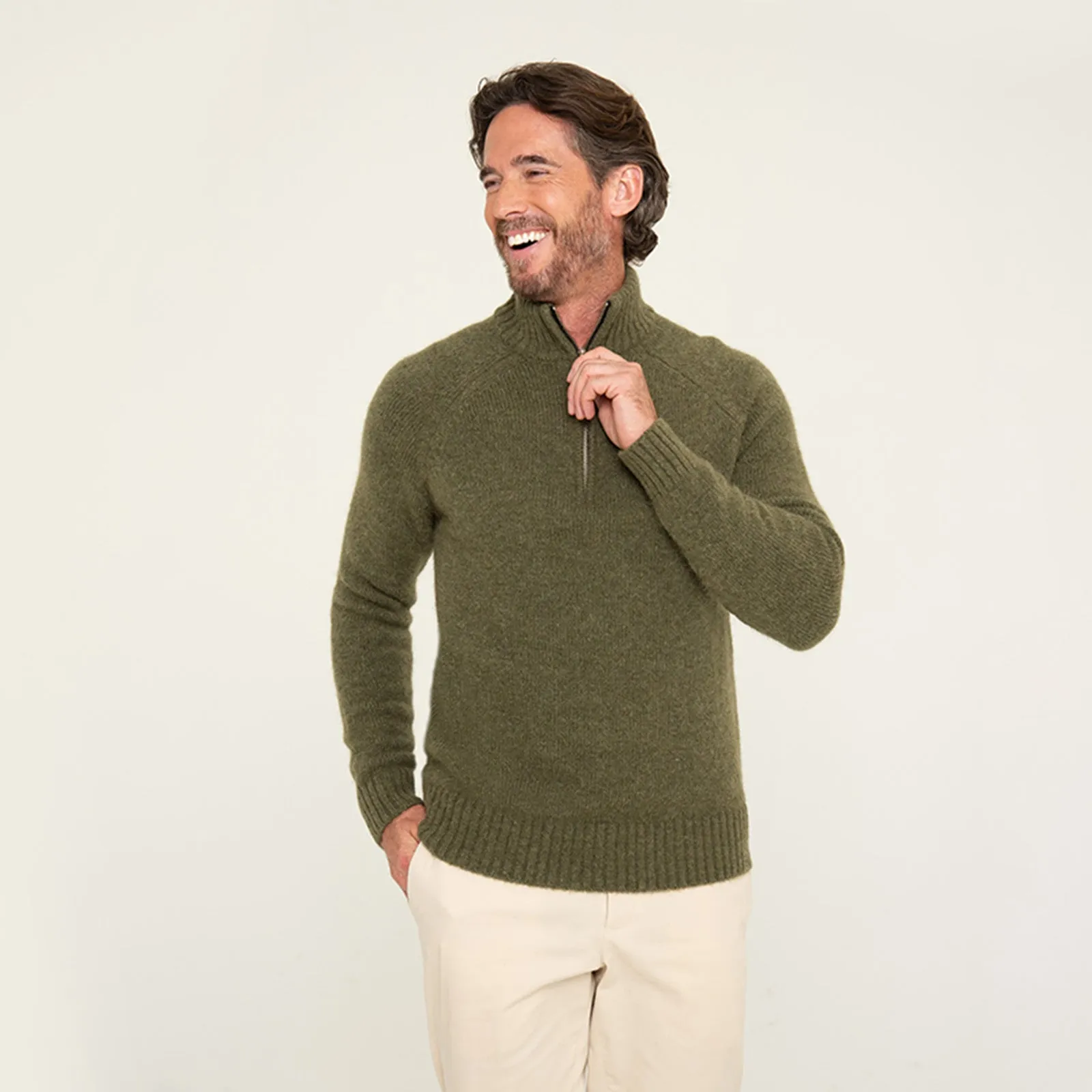 Men's Quarter Zip Sweater
