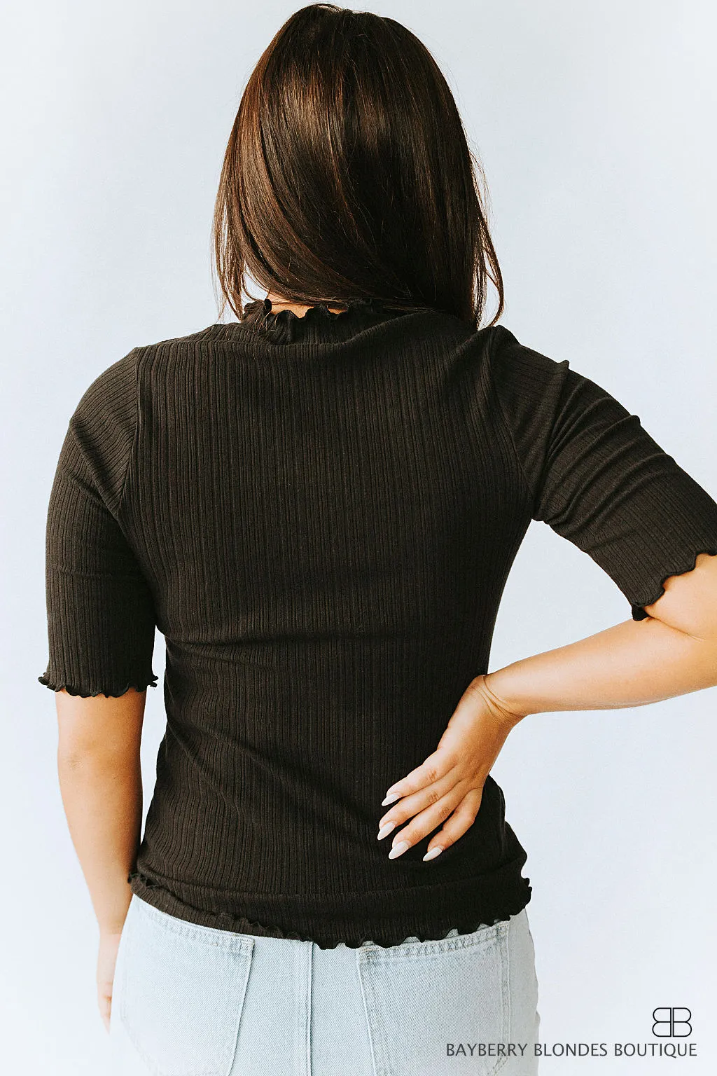Merrow Edge Top-Black