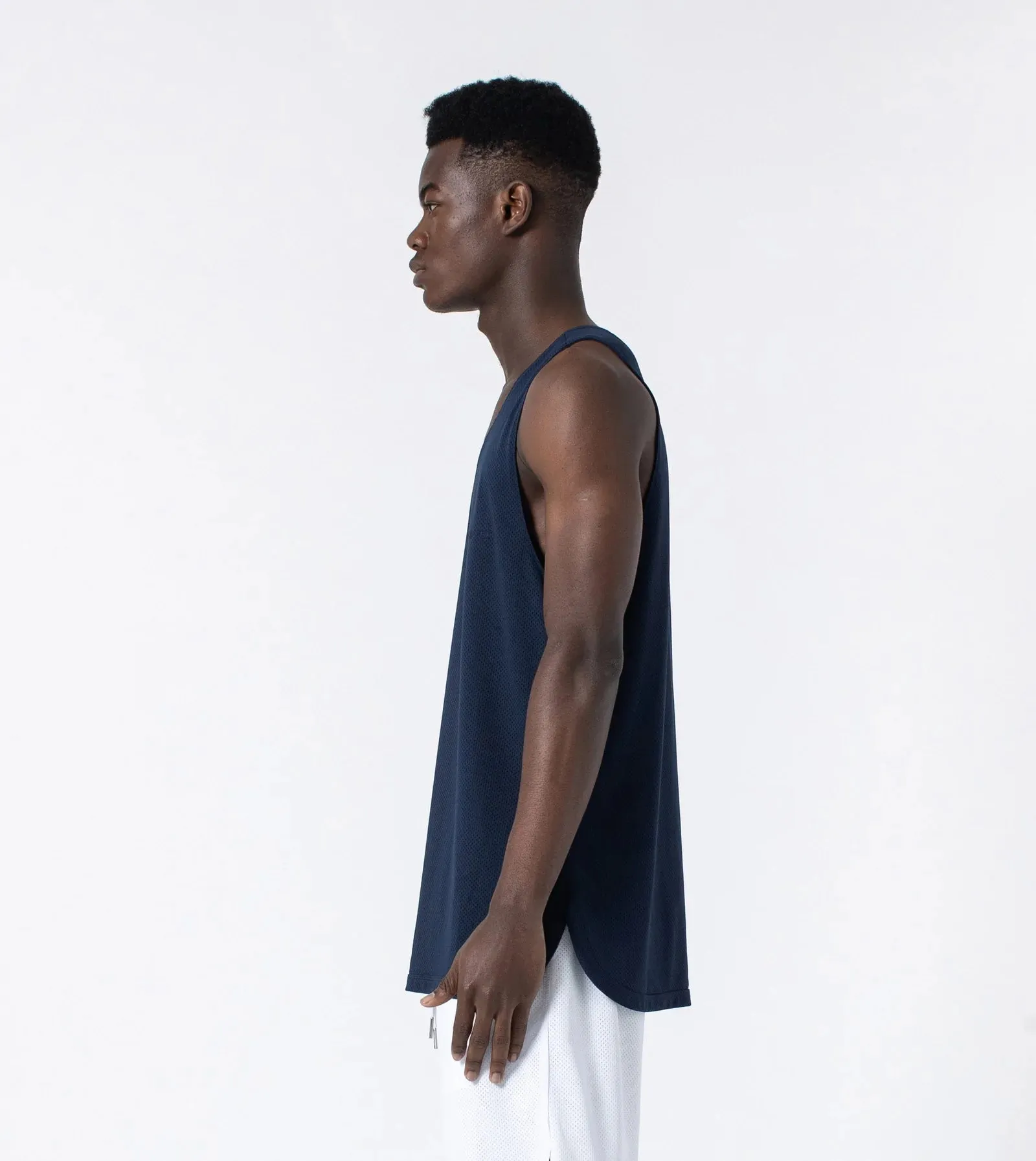 Mesh Rugger Tank top Indigo