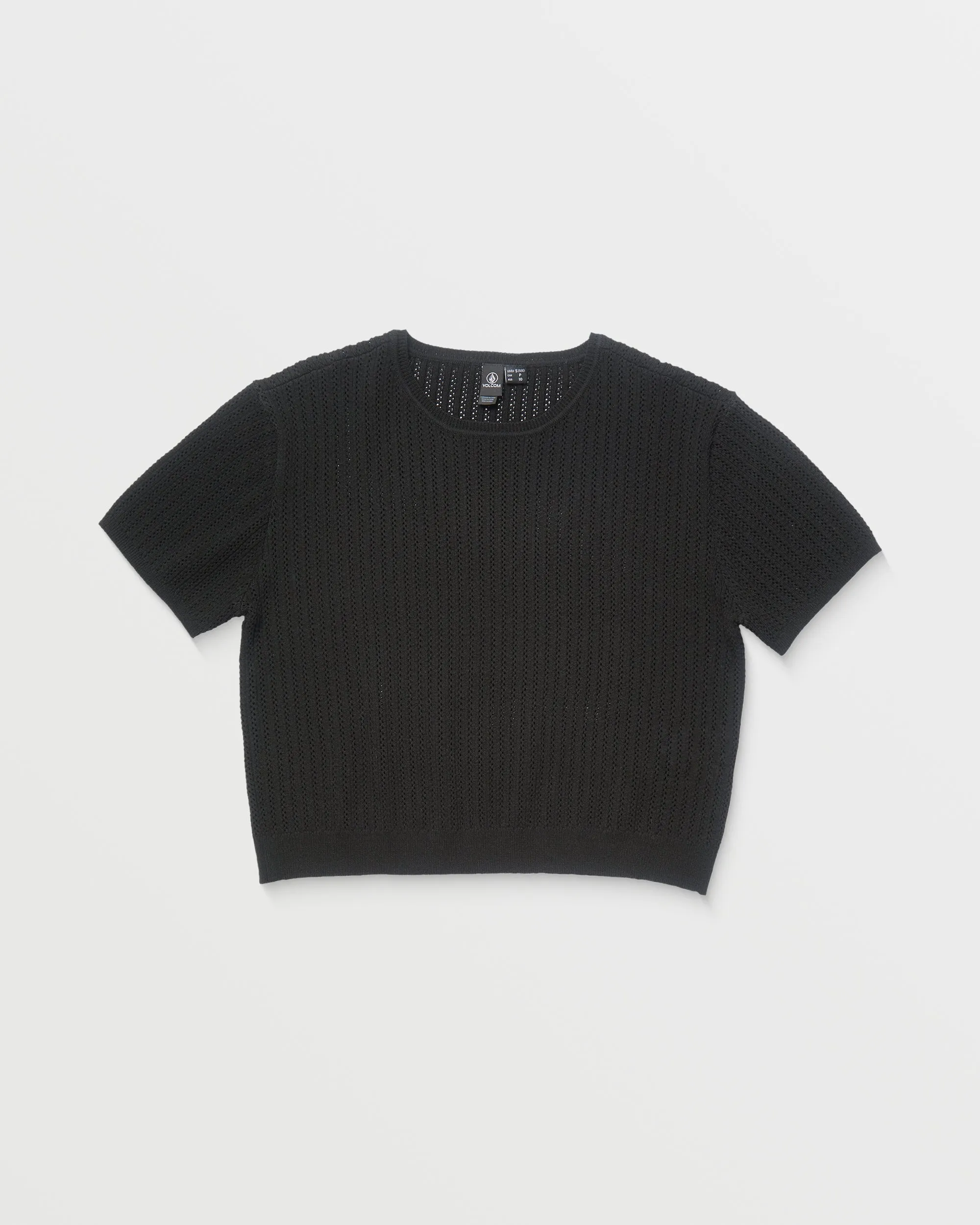 Meshy Beach T-shirt - BLACK