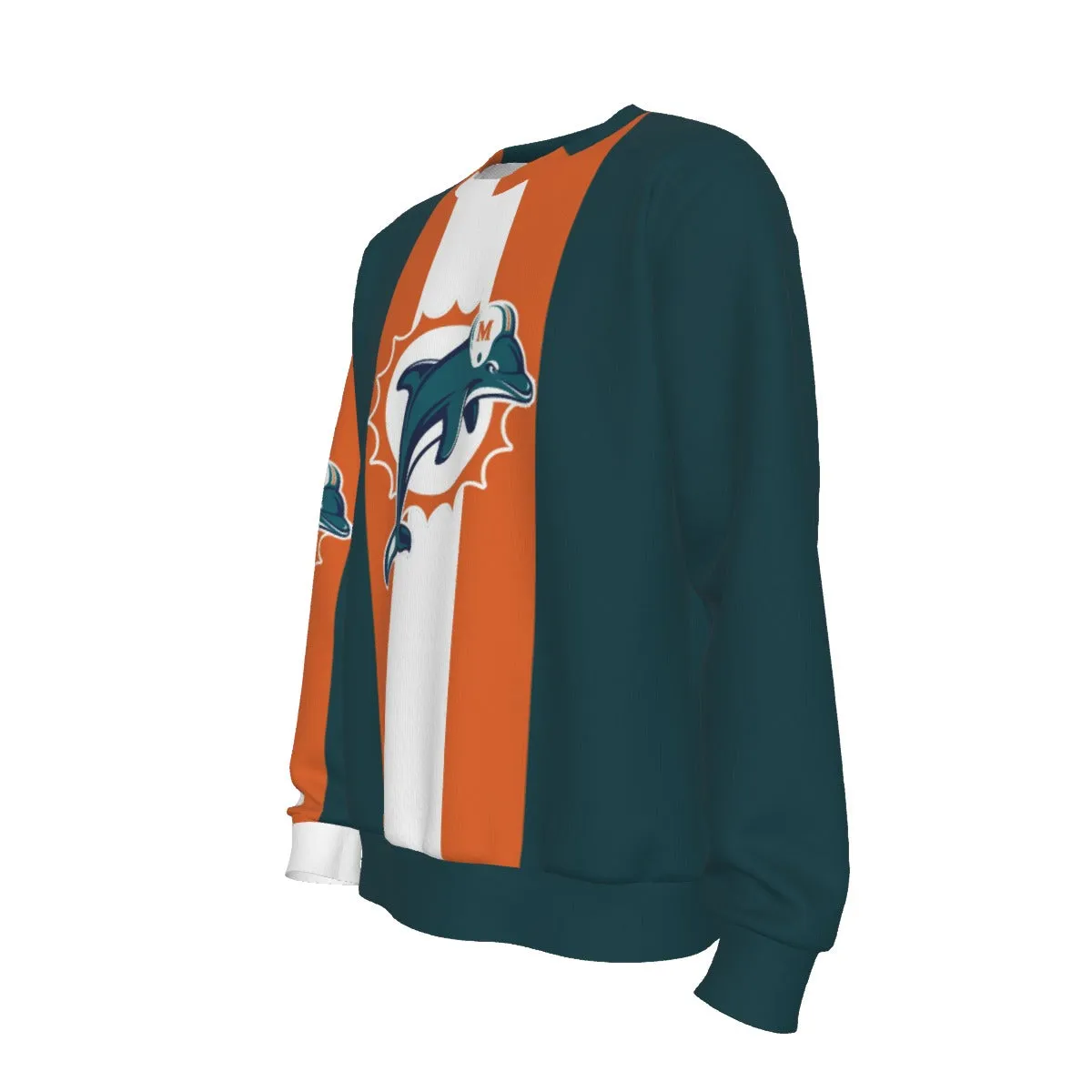 Miami Dolphins Game Day All-Over Men's Sweater