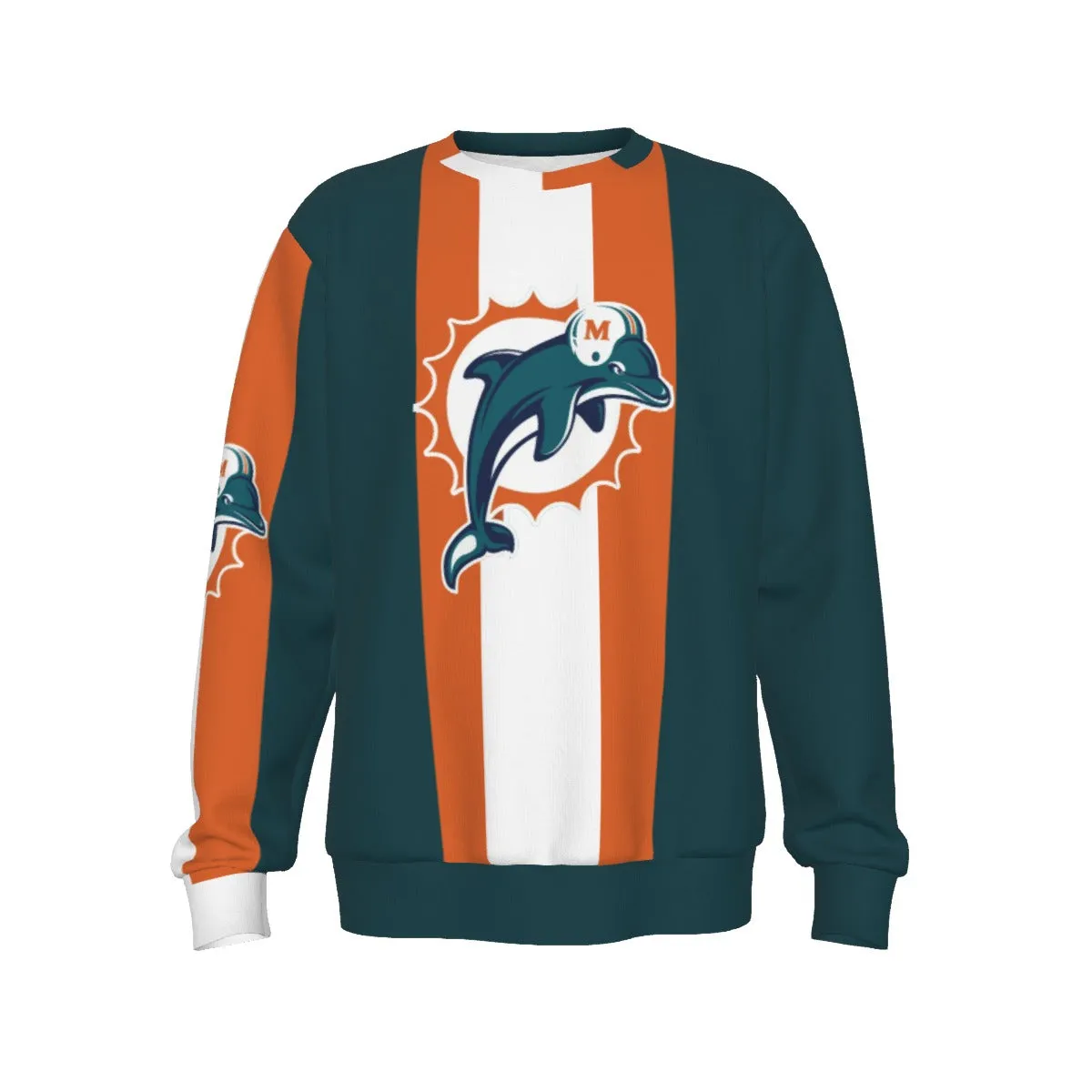 Miami Dolphins Game Day All-Over Men's Sweater
