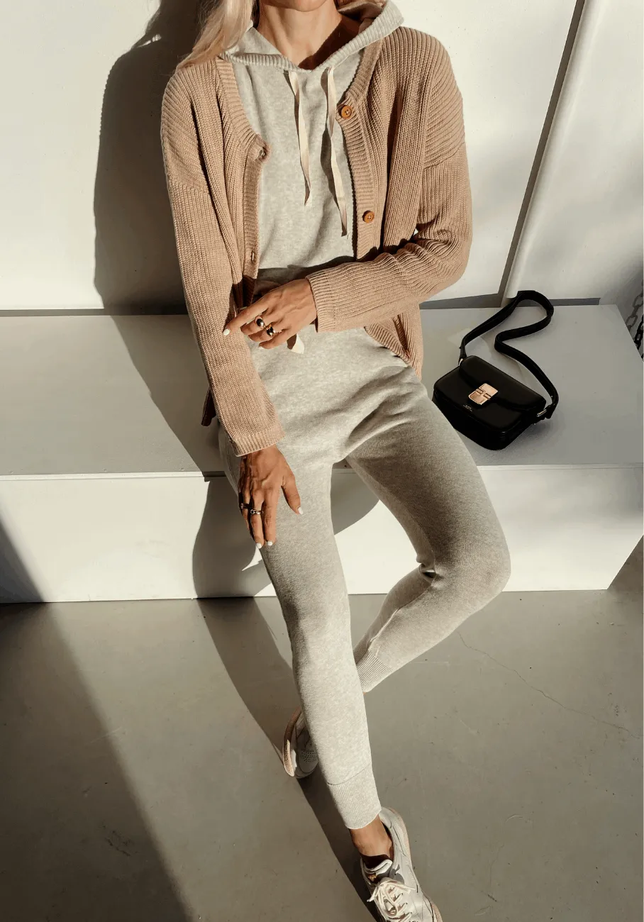 Miann & Co Womens - Chloe Knit Pant - Fog