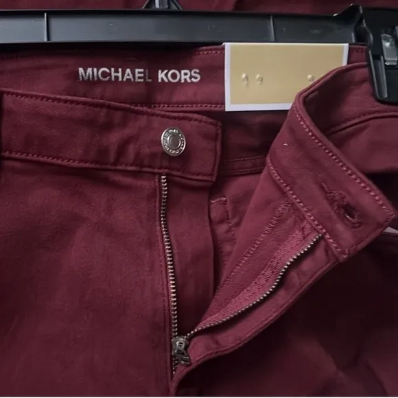 MICHAEL Michael Kors Plus Size Super Stretch High-Rise Pants in Merlot