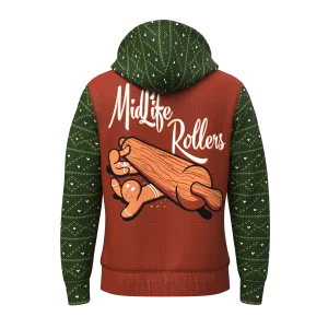 Midlife Rollers Gingerbread Sublimated Hoody