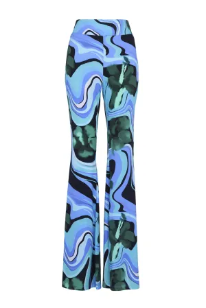 Mina Pants in Marmol Verde Print