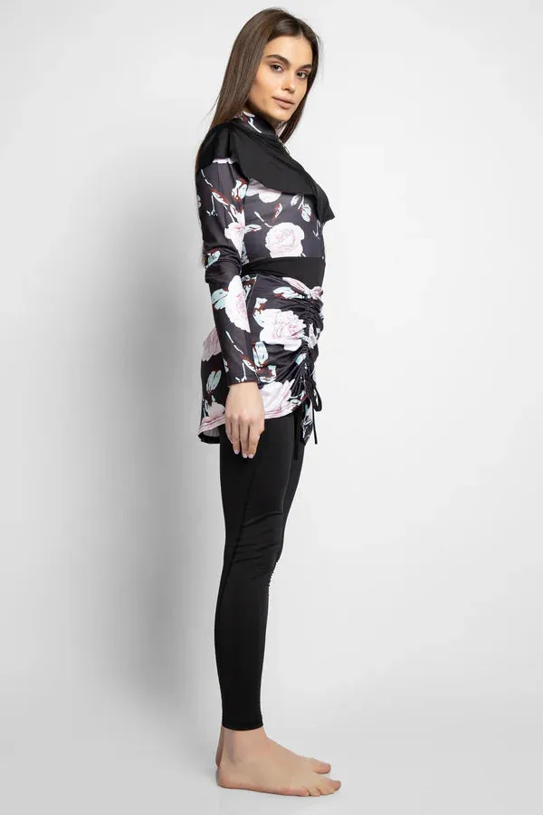 MINERVA SECRETS 3PACK FULL BODY BURKINI ONE PIECE SWIMSUIT WITH BEACH SKIRT AND PANTS AND SWIM CAP