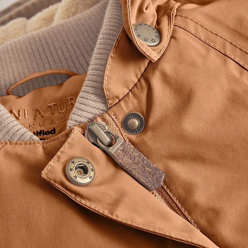 Mini A Ture - Wang fleece lined winter jacket - Pecan brown